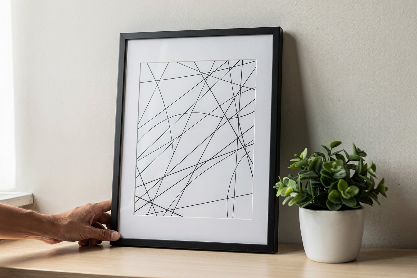 Abstract Line Art Print